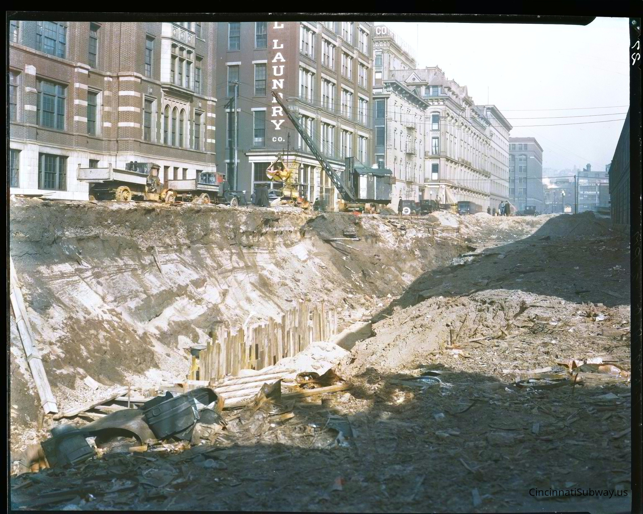 2-27-1920 Canal St Looking N/E from under Walnut St Bridge. Section1